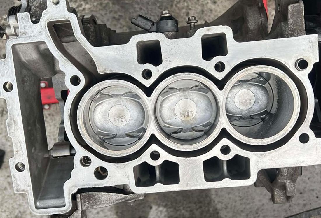 Engine block after cleaning and rebuild